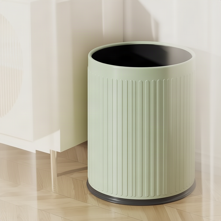 Mülleimer mit Doppelkammer, rund