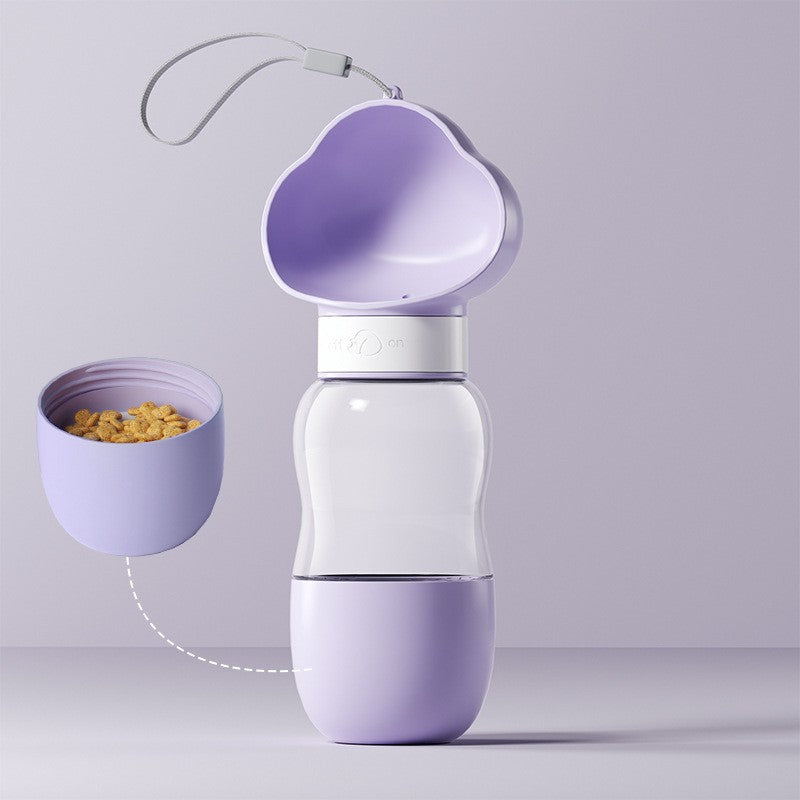 Wasser- und Futternapf für Haustiere, 2-in-1