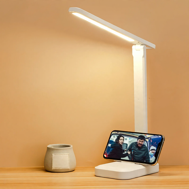 LED-Schreibtischlampe mit Farbtemperaturwahl