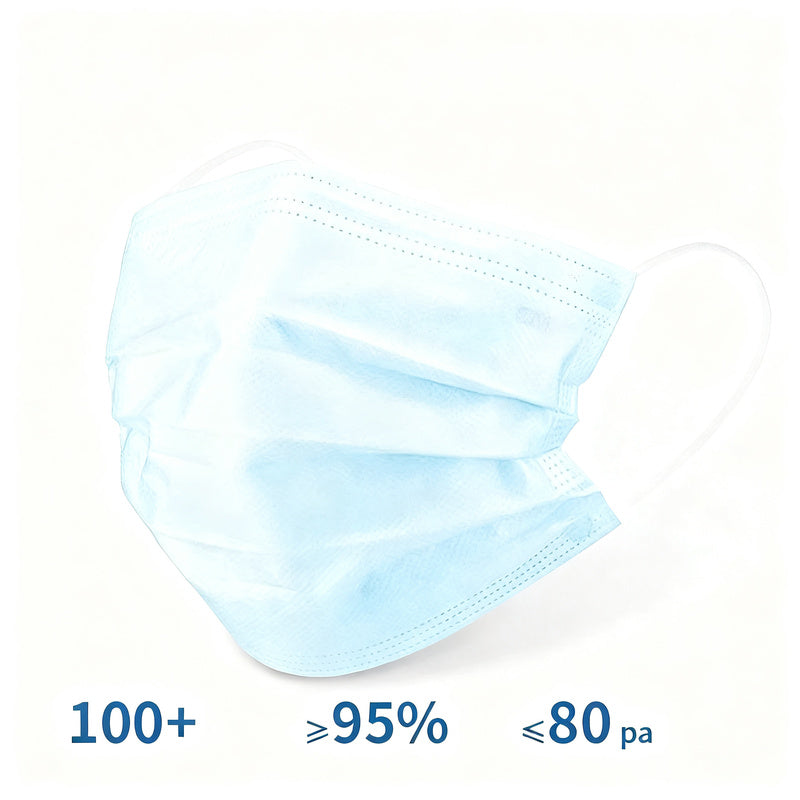 Einweg-Gesichtsmaske, 3-lagig, 50er-Pack