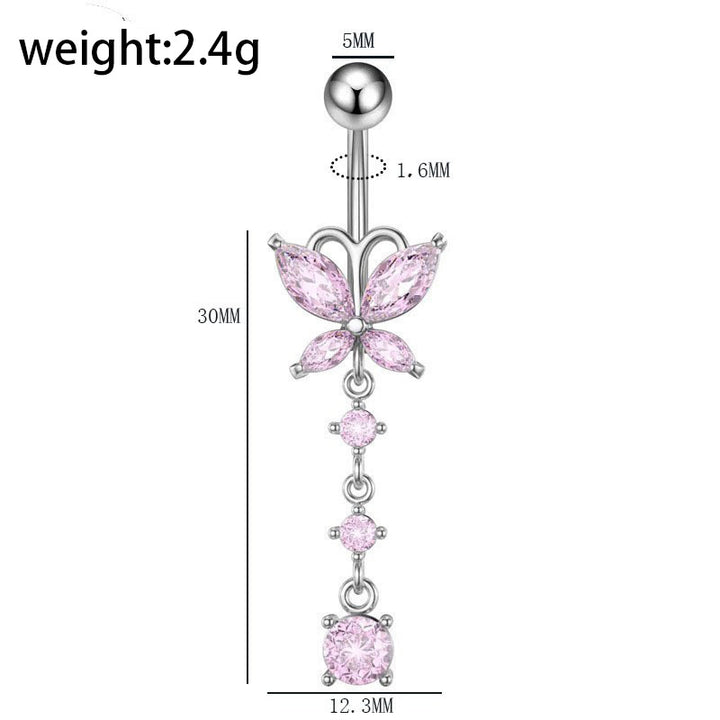 Titan-Piercingstab, flache Basis, Innengewinde