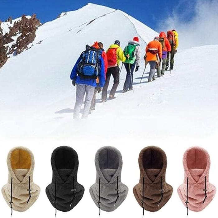 Ski-Maske mit Sherpa-Kapuze | Karnz