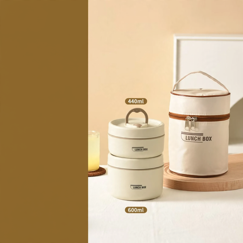Edelstahl-Lunchbox, mehrschichtig, 501–800 ml