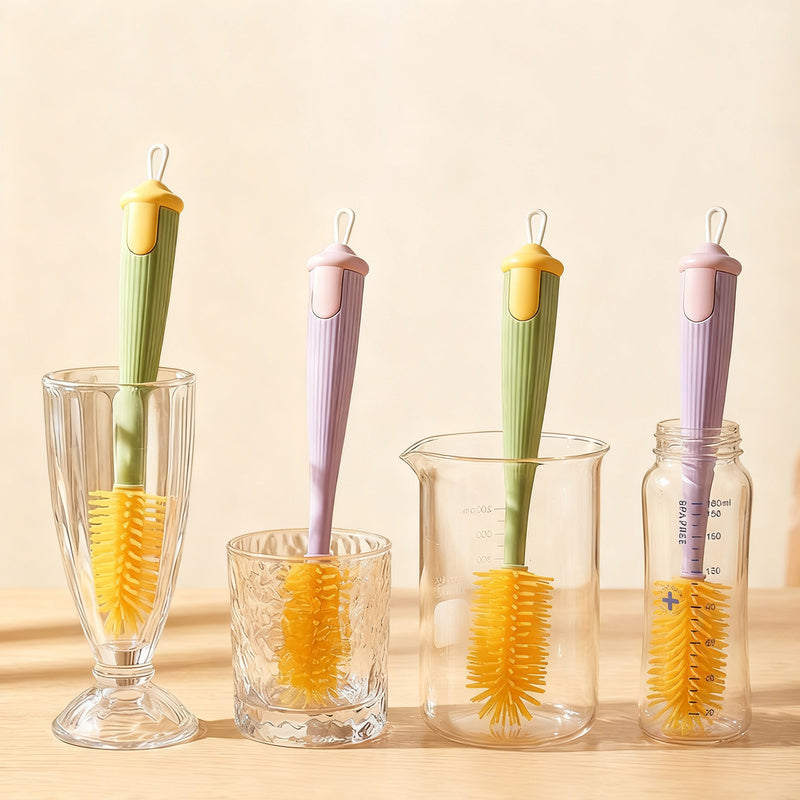 Reinigungsbürste aus Silikon, 3-in-1
