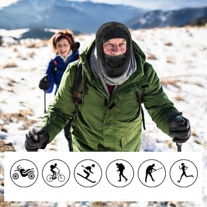 Ski-Maske mit Sherpa-Kapuze | Karnz