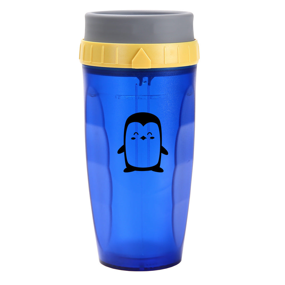 Tragbarer Trinkbecher mit Strohhalm, 300 ml