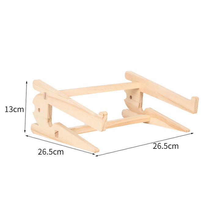 Holz-Laptop-Ständer mit Schreibtisch-Organizer