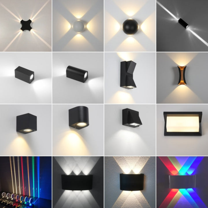 Außenwandleuchte IP65 LED Auf-Ab Aluminium