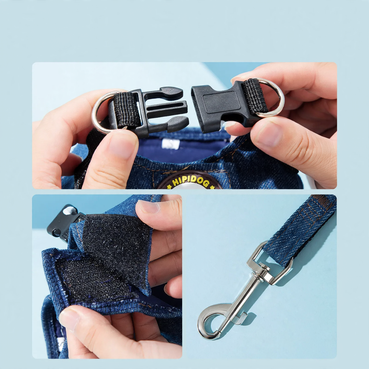 Hundegeschirr Denim, kleine Rassen