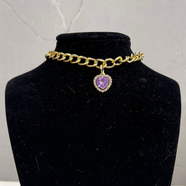 Halsband mit Kristallen und Perlen für Katzen und Hunde