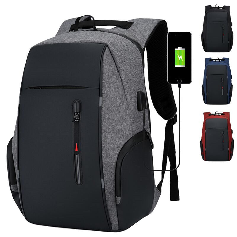 Geschäftsrucksack mit USB, 20–35 L, Oxfordstoff