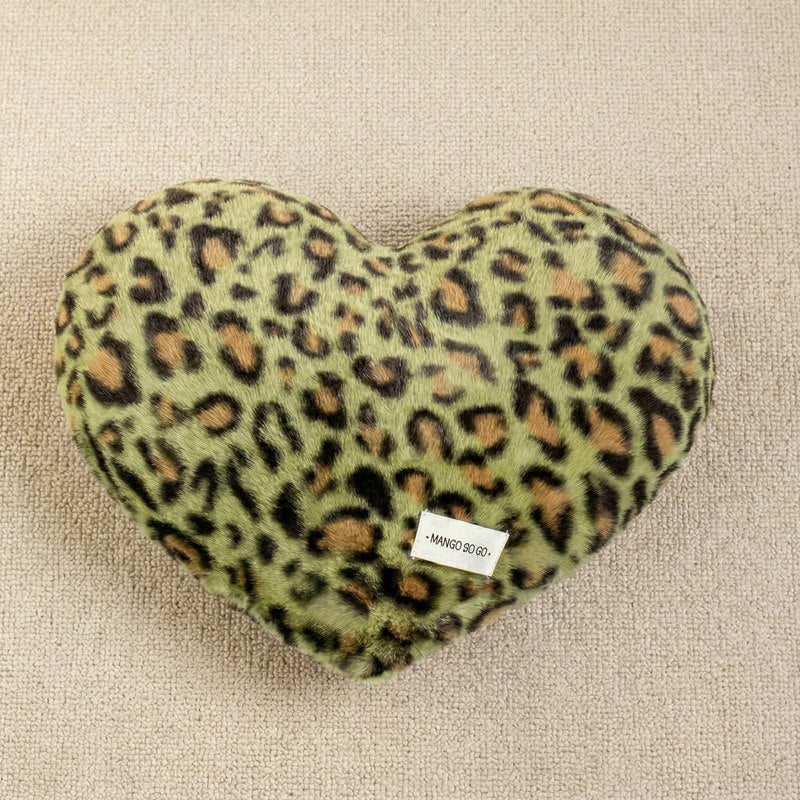 Dekokissen mit Leopardenmuster, Plüsch