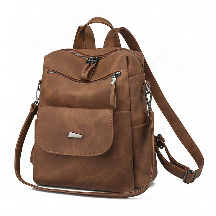 Damen-Rucksack aus PU, große Kapazität