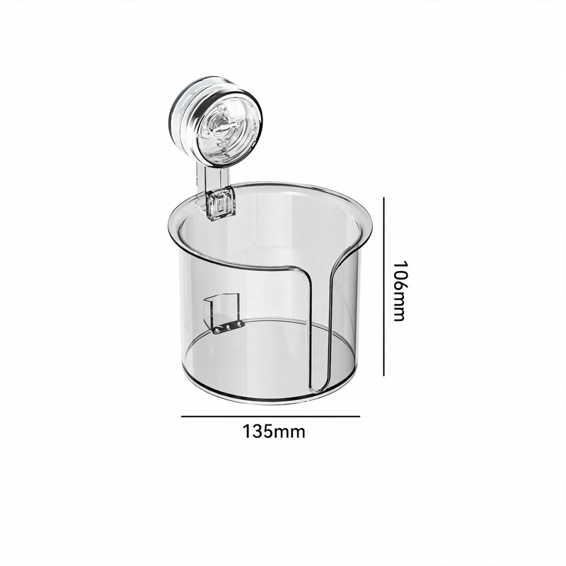 Saugnapf-Toilettenpapierhalter, wandmontiert