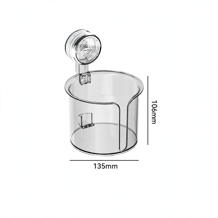 Saugnapf-Toilettenpapierhalter, wandmontiert