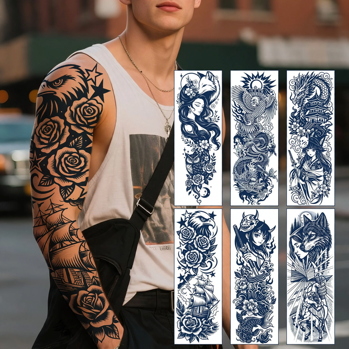 Temporäre Tattoo-Aufkleber, verschiedene Motive