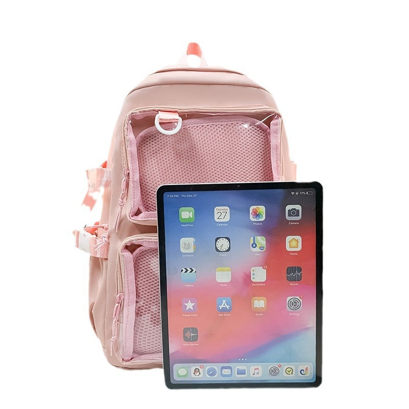Transparenter Nylon-Rucksack, 20–35 L
