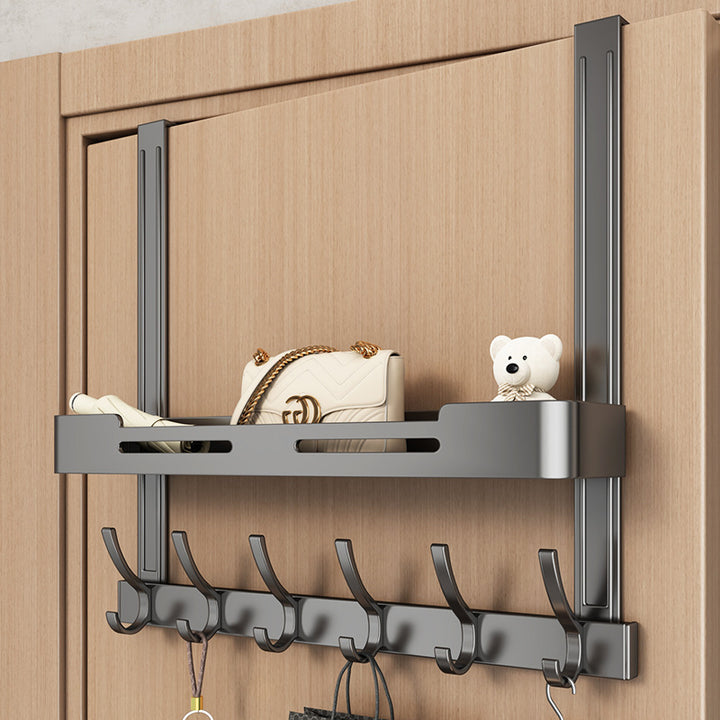 Türhaken aus Aluminium, doppellagig, bohrlochfrei