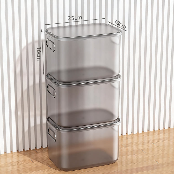 Transparente Aufbewahrungsbox aus Kunststoff