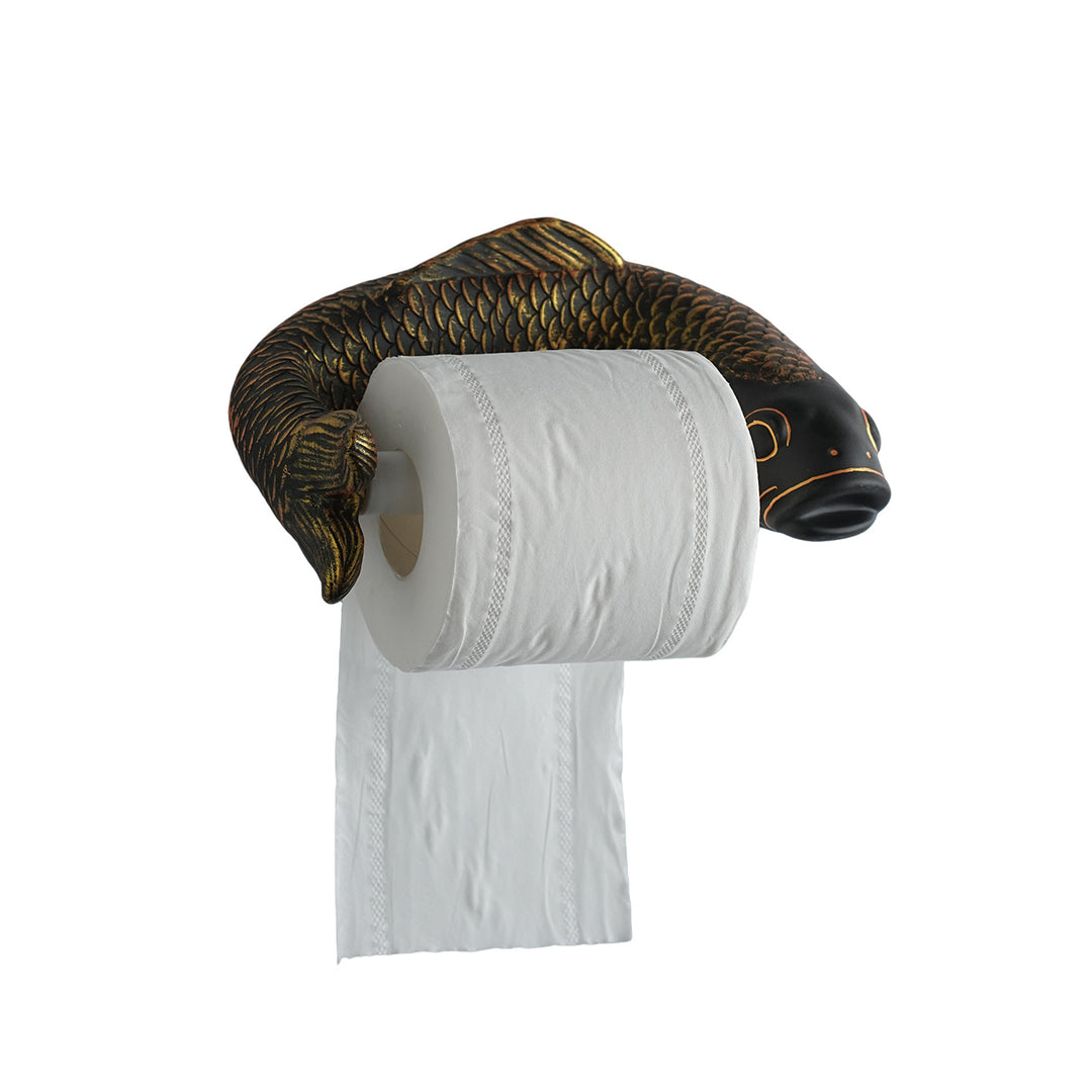 Karpfen-Toilettenpapierhalter, wandmontiert