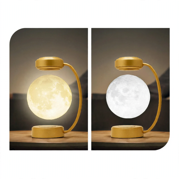 Magnetische Schwebeleuchte Mond mit LED