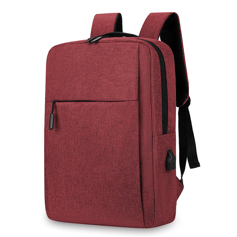 Erweiterbare Canvas-Rucksack mit USB, bis 20 L, 16 Zoll