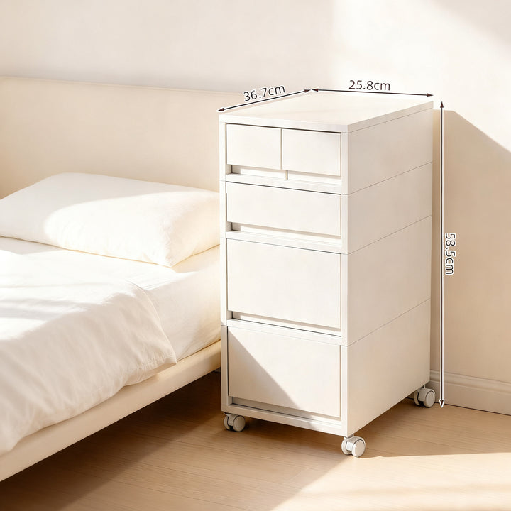Schubladenschrank mit 3–5 Schubladen, quadratisch