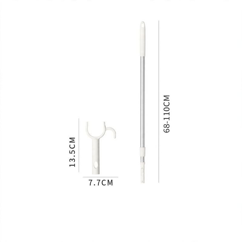 Ausziehbarer Reinigungsstab mit Wechselköpfen
