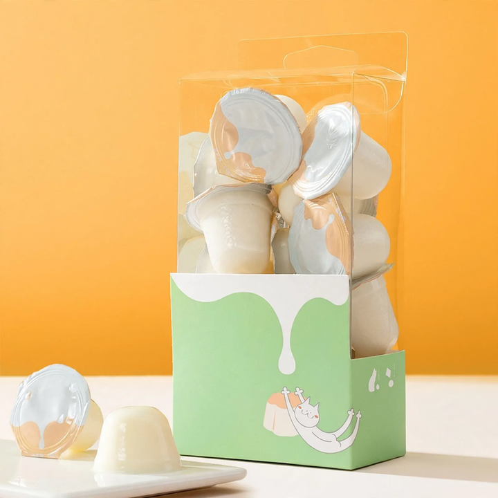 Fleisch- und Ziegenmilch-Pudding für Haustiere