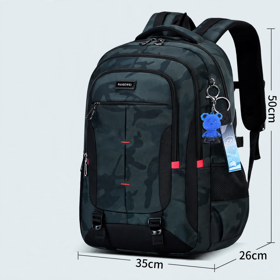 Schulrucksack mit Rolltop-Verschluss, groß