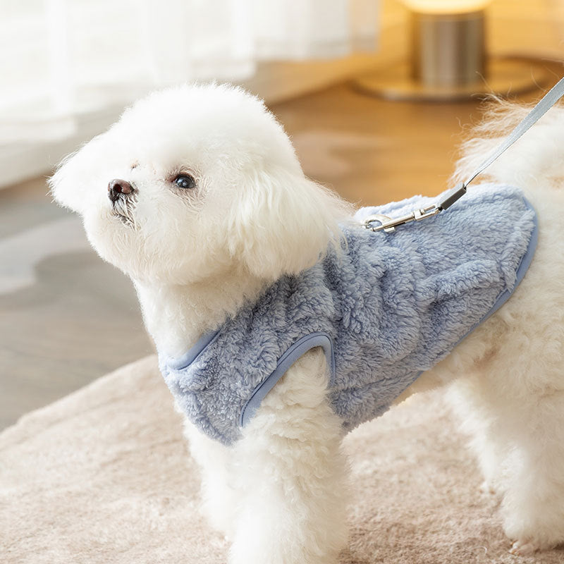 Hundemantel mit Leine, Polyester, Casual-Stil