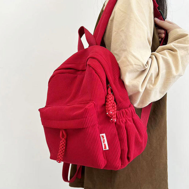Damen-Rucksack, Cord, 20–35 L, für 13-Zoll-Laptop