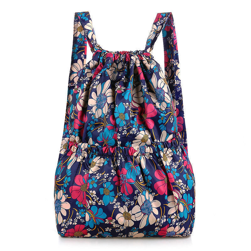 Damen-Rucksack mit Druckmuster, strapazierfähig, großes Volumen