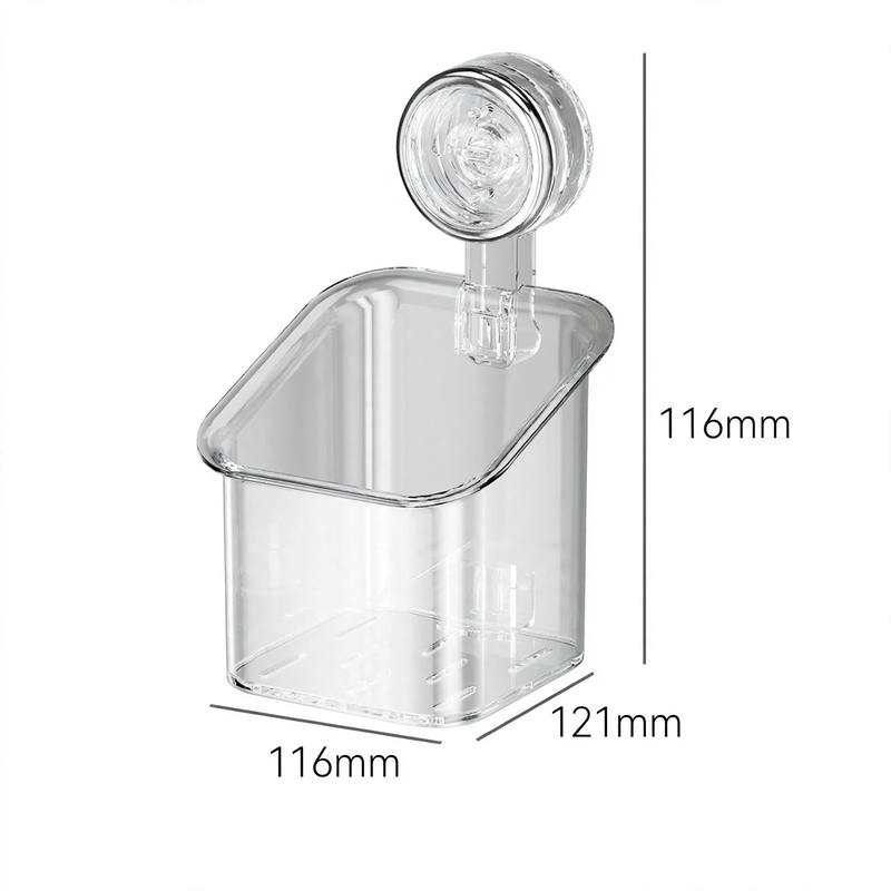 Saugnapf-Wandbox mit Ablauf, Modell YM.6933-59063