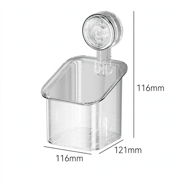 Saugnapf-Wandbox mit Ablauf, Modell YM.6933-59063
