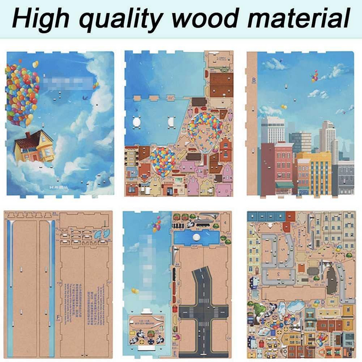 3D-Holz Puzzle DIY-Bücherregal Kit | Karnz