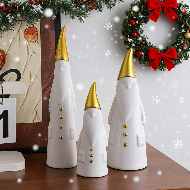 Weihnachtsmann-Figuren-Set, 3er Kombination