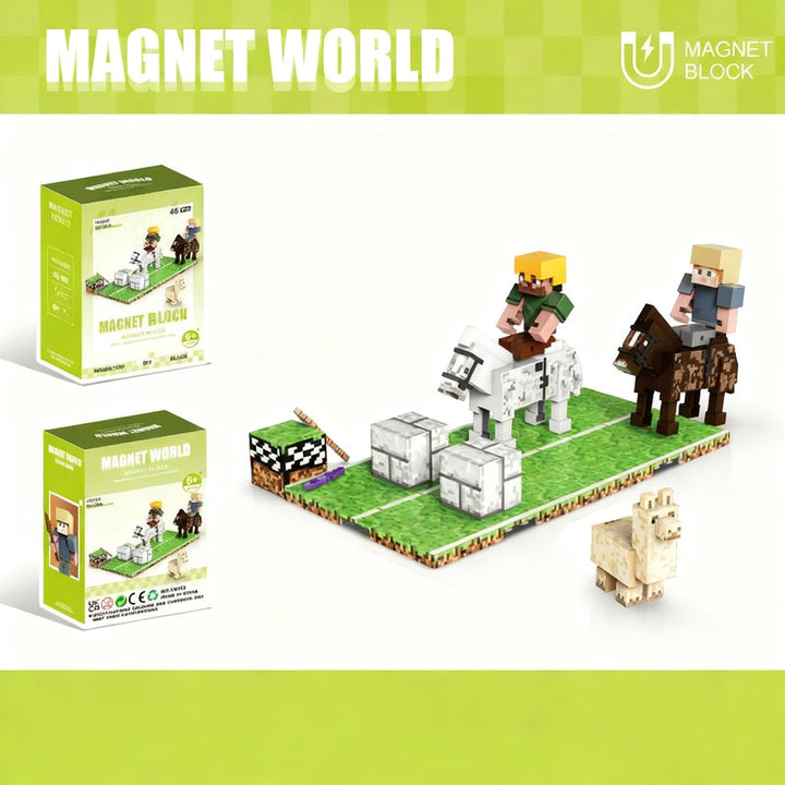 Magnetische Bausteine, Kunststoff, Kinderspielzeug