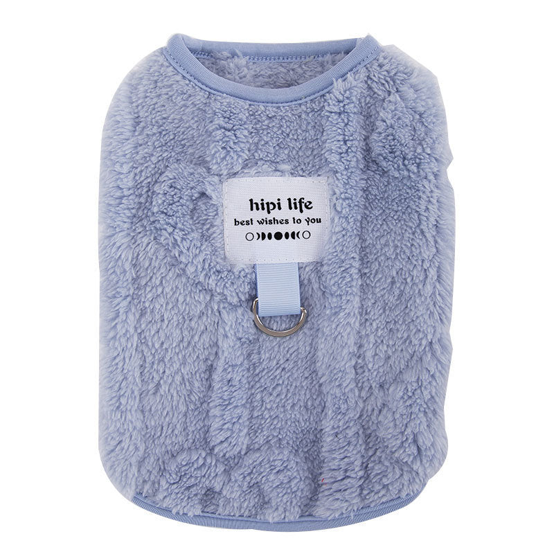 Hundemantel mit Leine, Polyester, Casual-Stil