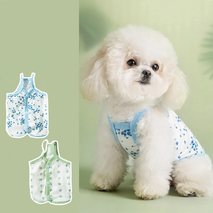 Sommer-Trägerkleid für Katzen und kleine Hunde, Baumwolle