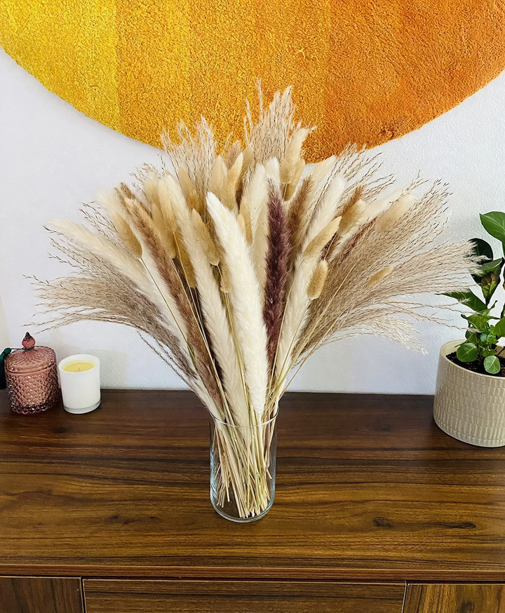Trockenblumenbund, Pampas und Naturmaterialien