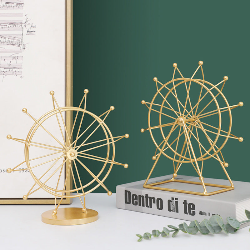 Drehbares Riesenrad-Modell, Eisen, europäischer Stil