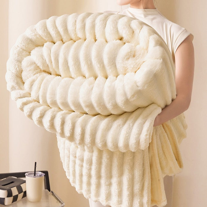 Fleece-Wolldecke, 800–1000 g, vier Jahreszeiten