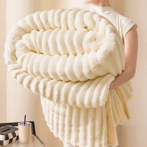 Fleece-Wolldecke, 800–1000 g, vier Jahreszeiten