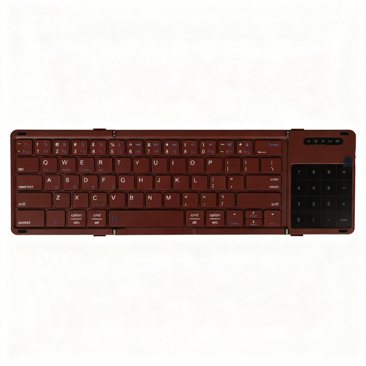 Bluetooth-Tastatur dreiteilig faltbar, 181 × 107 mm
