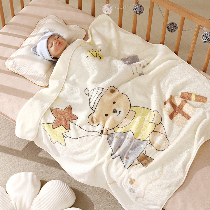 Babydecke aus Korallenfleece, 80×80 cm