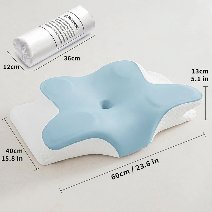 Nackenstützkissen aus Gedächtnisschaum, Schmetterlingsform