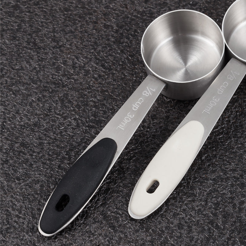 Edelstahl-Messlöffel und Messbecher-Set, 6-teilig