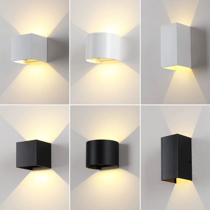 LED-Wandleuchte, Aluminium, wasserfest