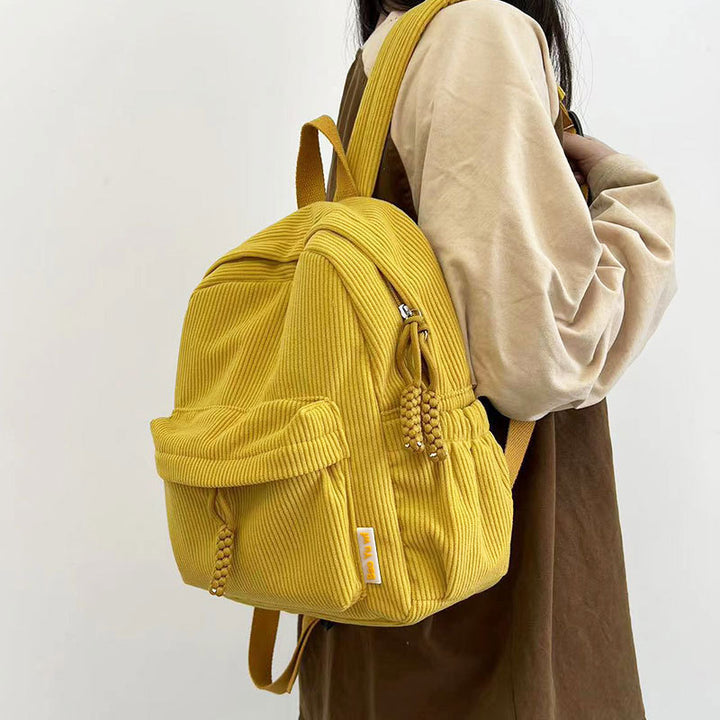 Damen-Rucksack, Cord, 20–35 L, für 13-Zoll-Laptop